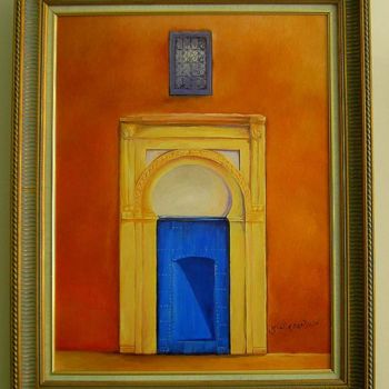 Painting titled "porte" by Aziz Elfahryelfassi, Original Artwork