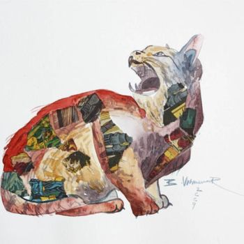 제목이 "cat 11"인 미술작품 Visweswara Rao Brahmanapalli로, 원작, 기름