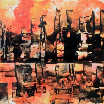 Ζωγραφική με τίτλο "Abstract painting.…" από Vita Schagen, Αυθεντικά έργα τέχνης, Σμάλτο