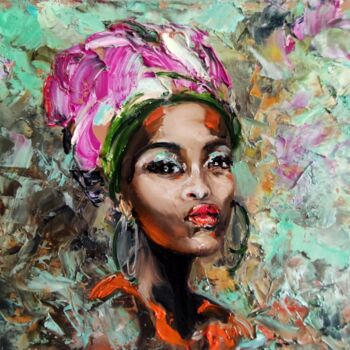 "африканская ведьма" başlıklı Tablo Vita Bogachenko tarafından, Orijinal sanat, Petrol