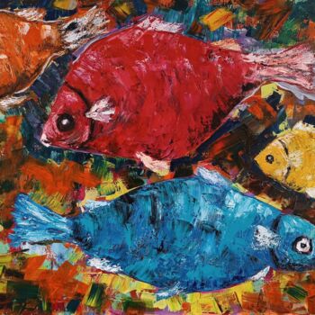 Peinture intitulée "Seafood" par Vitalii Bondarenko (ViBond), Œuvre d'art originale, Huile