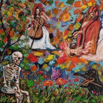 Pittura intitolato "Melody of the soul" da Vitalii Bondarenko (ViBond), Opera d'arte originale, Olio