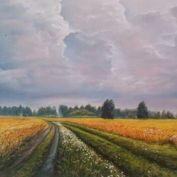 Картина под названием "После дождя" - Vitaliy Boreiko, Подлинное произведение искусства, Масло