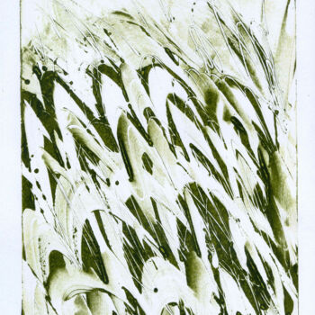 Incisioni, stampe intitolato "Grass (Monotype)" da Vitaliy Lishko, Opera d'arte originale, Monotipo