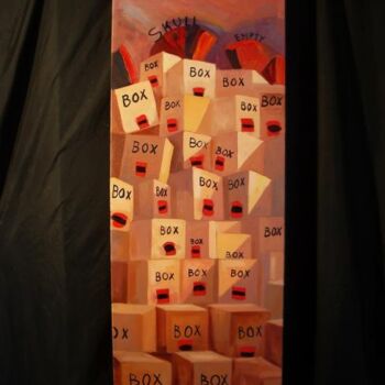 Картина под названием "Empty Box" - Vito Pastore D'Ostuni, Подлинное произведение искусства, Масло