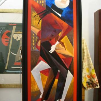 Malerei mit dem Titel "Thriller" von Vito Pastore D'Ostuni, Original-Kunstwerk