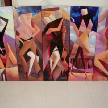 Malerei mit dem Titel "tango" von Vito Pastore D'Ostuni, Original-Kunstwerk