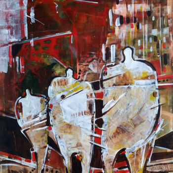Malerei mit dem Titel "Urbano 49" von Vitor Moinhos, Original-Kunstwerk, Acryl