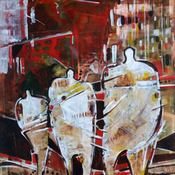 Painting titled "Urbano 49" by Vitor Moinhos, Original Artwork, Acrylic