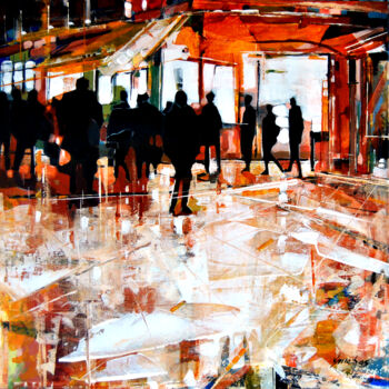 Schilderij getiteld "Urbano 04" door Vitor Moinhos, Origineel Kunstwerk, Acryl