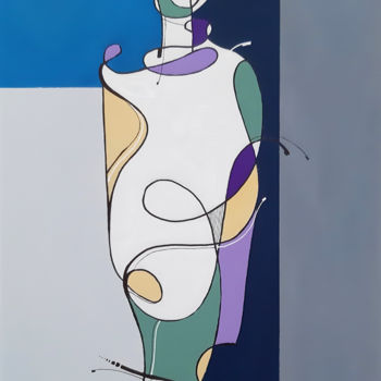 Pintura intitulada "Desconstrução 05" por Vitor Moinhos, Obras de arte originais, Acrílico