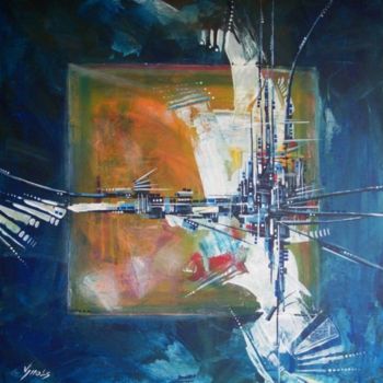 Pintura intitulada "Betão-Vida XLIX" por Vitor Moinhos, Obras de arte originais, Óleo