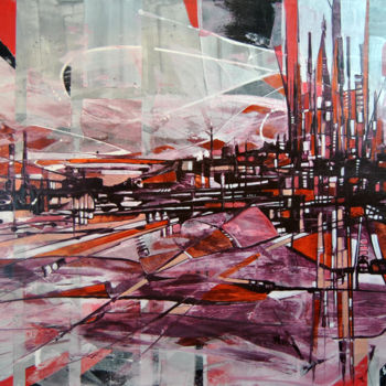 Pintura intitulada "Catedral de Ilusões…" por Vitor Moinhos, Obras de arte originais, Acrílico