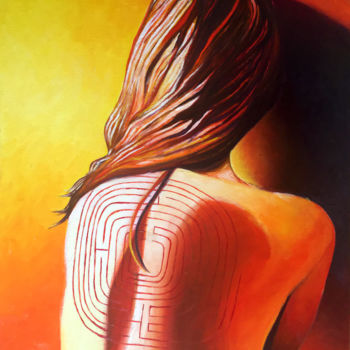 Pintura titulada "LABYRINTH (2021)" por Vito Thiel, Obra de arte original, Oleo