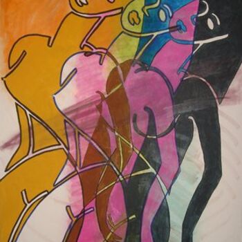 Malerei mit dem Titel "sans titre 259" von Victor Valente, Original-Kunstwerk, Acryl