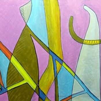 Painting titled "Sans titre n°511" by Victor Valente, Original Artwork, Acrylic