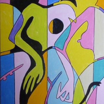 Painting titled "Sans titre n°574" by Victor Valente, Original Artwork, Acrylic