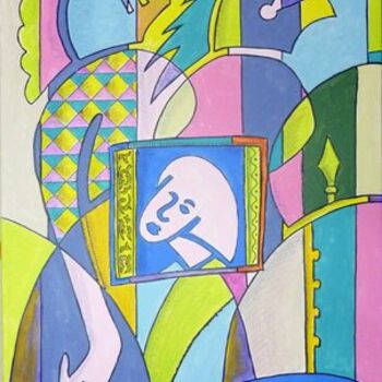 Painting titled "Sans  titre n°576" by Victor Valente, Original Artwork, Acrylic