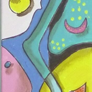 Painting titled "Sans titre 599" by Victor Valente, Original Artwork, Acrylic