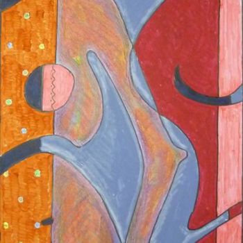 Painting titled "Sans titre n616" by Victor Valente, Original Artwork, Acrylic