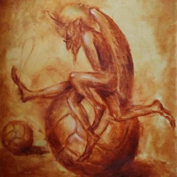 Ζωγραφική με τίτλο "Искуситель" από Владимир Кириленко, Αυθεντικά έργα τέχνης, Λάδι