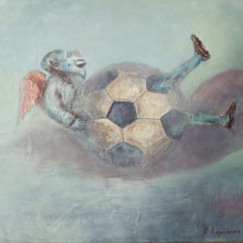 Картина под названием "Football Got" - Владимир Кириленко, Подлинное произведение искусства, Масло