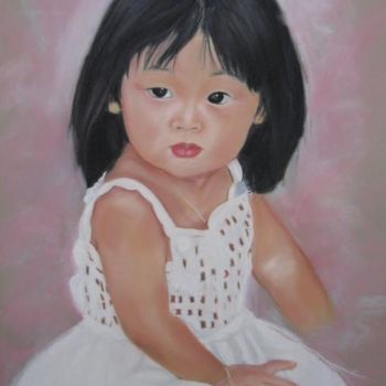 Malarstwo zatytułowany „Fille chinoise” autorstwa Nadia Iglesia, Oryginalna praca