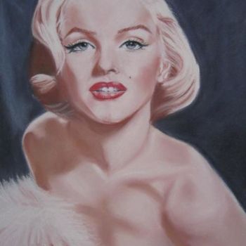 Painting titled "Marilyn Monroe" by Nadia Iglesia, Original Artwork