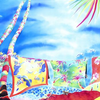 Pittura intitolato "Tropical-wind" da Hisayo Ohta, Opera d'arte originale, Altro