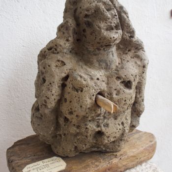 Sculpture intitulée "San Sebastiano (Mic…" par Irpinian Art Gallery (Viviana Miele), Œuvre d'art originale, Pierre