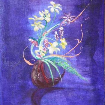 Pintura intitulada "Ikebana" por Viba, Obras de arte originais