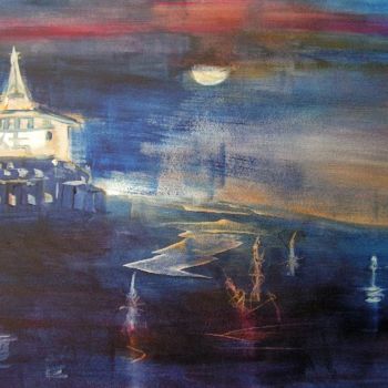 Peinture intitulée "Crépuscule" par Viba, Œuvre d'art originale