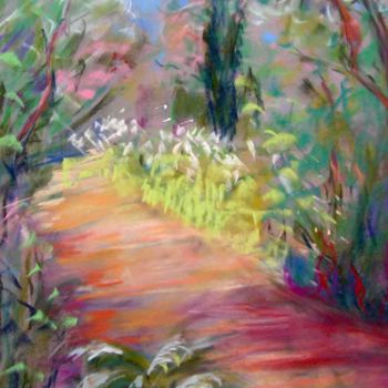 Pintura titulada "chemin-de-lumiere.j…" por Viba, Obra de arte original