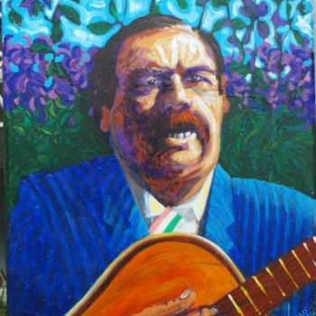 Pintura titulada "Guanajuato's Singer" por Viviano, Obra de arte original, Oleo