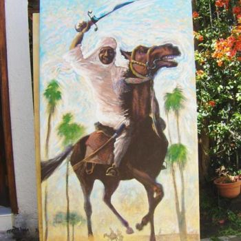 Painting titled "Triumphant Rider of…" by Viviano, Original Artwork, Oil