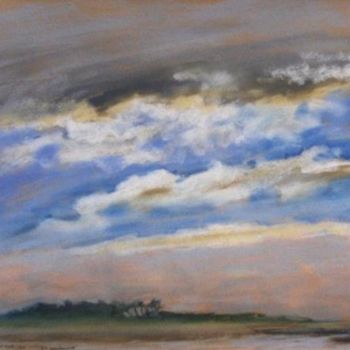 Painting titled "Skyscape - Wells on…" by Viviano, Original Artwork, Oil