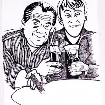 Drawing titled "Delboy and Rodney" by Viviano, Original Artwork