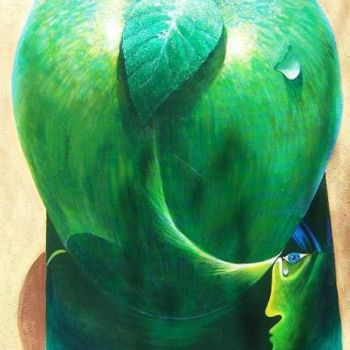 绘画 标题为“Adam's Apple” 由Viviano, 原创艺术品, 油