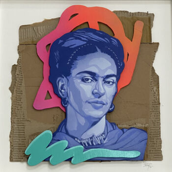 Painting titled "Frida" by Viza, Original Artwork