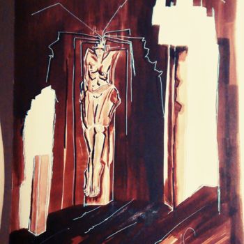 Painting titled "5-desolation-4-encr…" by Anne Vizzavona, Original Artwork