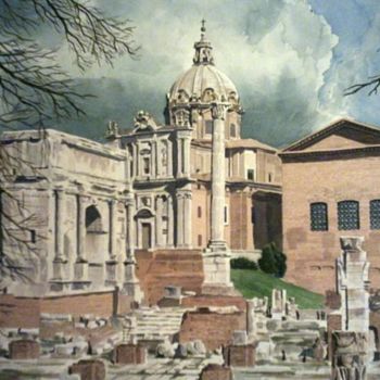 Painting titled "Foros imperiales" by Vicente Jimenez, Original Artwork