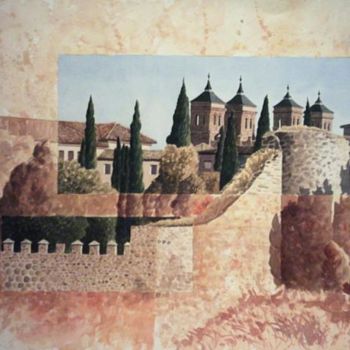 Pintura titulada "Muros de la Cava" por Vicente Jimenez, Obra de arte original