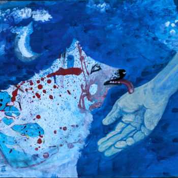 Pittura intitolato "devotion.jpg" da Elena Maryashina, Opera d'arte originale, Acrilico