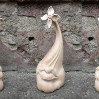 Sculpture intitulée "Fan-nose" par Vk050, Œuvre d'art originale, Bois