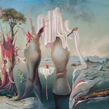 Pintura intitulada "меланхолия" por Vladimir Zhuk, Obras de arte originais, Óleo