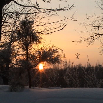 Фотография под названием "Зимний вечер/winter…" - Vlada Levkina, Подлинное произведение искусства, Не манипулируемая фотогра…