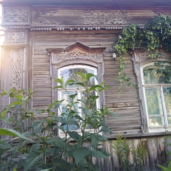 Fotografie getiteld "Домик окнами в сад.…" door Vlada Levkina, Origineel Kunstwerk, Niet gemanipuleerde fotografie