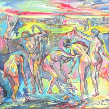 Painting titled "What is a Youth - M…" by Asatiani Vladimer (Lado), Original Artwork, Oil