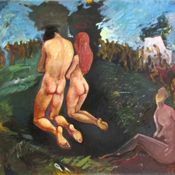 Painting titled "Ritual" by Asatiani Vladimer (Lado), Original Artwork, Oil