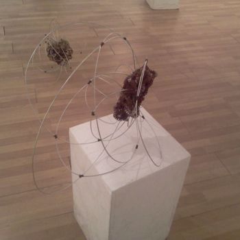 Sculpture titled "wire 3" by Bajo, Original Artwork, Metals